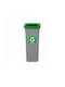 Plafor Plastic Recycling Bin Gray 20lt
