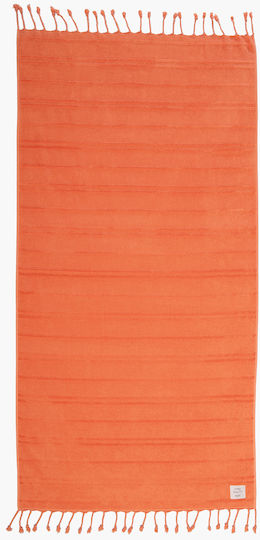 Nef-Nef Homeware Cotton Orange Beach Towel 160x80cm