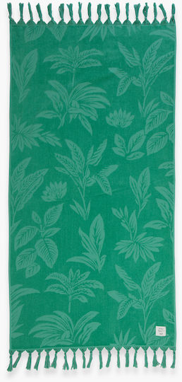Nef-Nef Homeware Charisma Cotton Green Beach Towel 160x80cm