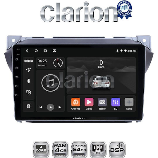 Clarion Car Audio System for Suzuki Alto Nissan Pixo 2009>2013 Bluetooth USB WiFi GPS Apple CarPlay Android Auto