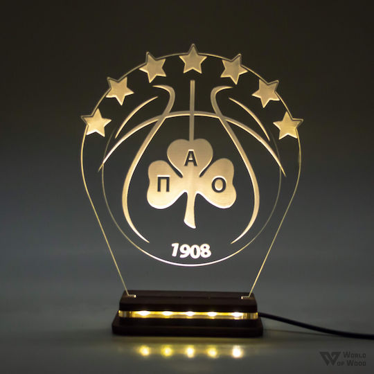 World of Wood Διακοσμητικό Φωτιστικό Παο Μπασκετ LED 20x17εκ.