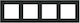 Simon 55 4-fach Wechselrahmen Duo Schwarz Chrome Basis Trd4.163/149