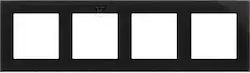 Simon 55 Frame 4x Nature Glass Classic Black Trn4/182
