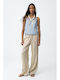 Kids Fabric Trousers Beige