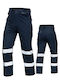 Reflective Work Trousers Blue