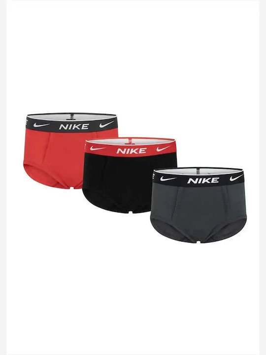 Nike Nhb Σετ Παιδικά Βρακάκια Κόκκινο 3τμχ