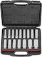 Force Force Steckschlüsseleinsätze mit Rahmen Gastgeber 1/2" Set 16 Stück