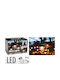 Waterproof LED Garland Lights IP44 3m with 10 Warm White Lamps