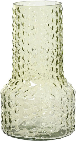 Kaemingk Decorative Green Glass Vase 13.8x13.8xH24cm