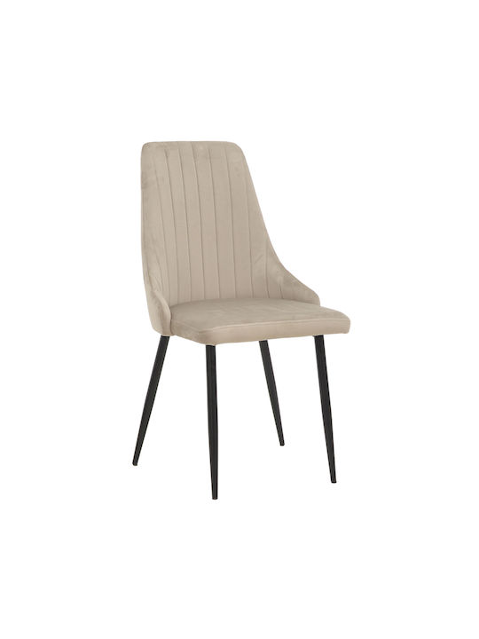 Azori Dining Chairs Metallic Gray-Beige 2pcs 49...