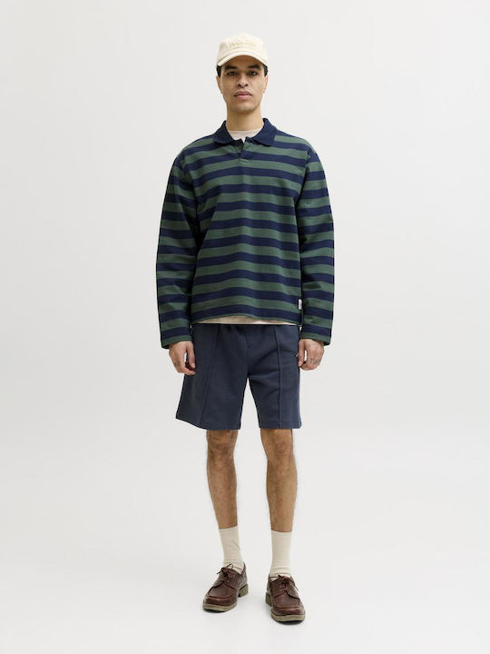 Jack & Jones Αθλητική Ανδρική Βερμούδα Μπλε