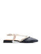 Damen Flache Sandalen Schwarz