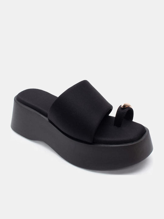 Γυναικεία Σανδάλια Flatforms Μαύρα