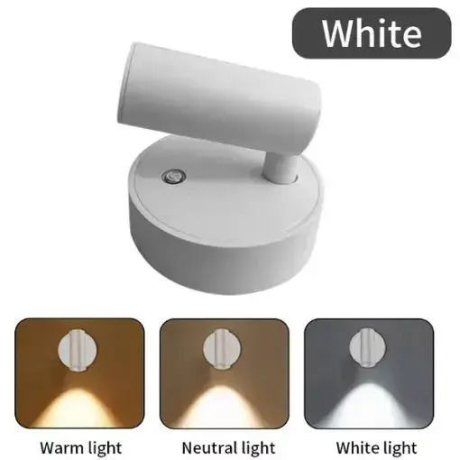 Rechargeable LED Emergency Light for Closets with Battery Power Source and Placement Sticker