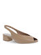 Heels with Strap Beige