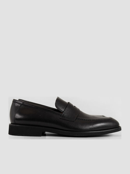 Philippe Lang Ανδρικά Loafers σε Μαύρο Χρώμα
