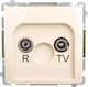 Simon Basic Antenna Jack R Tv End Beige Bmzak10 1.01 12