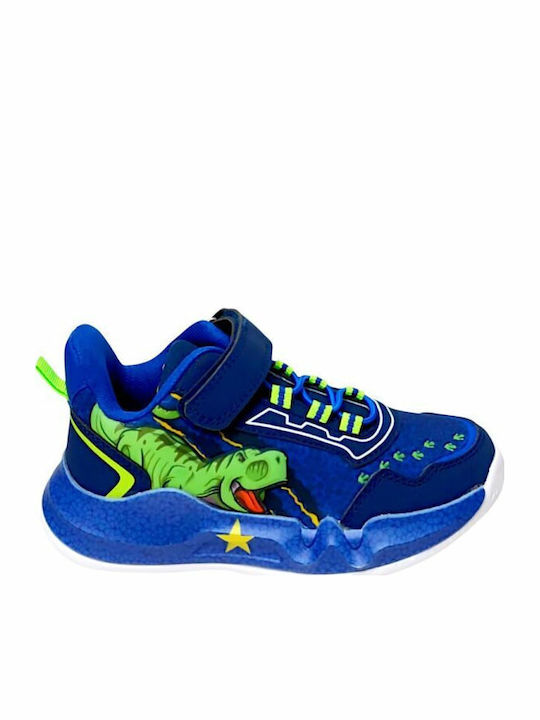 Παιδικά Sneakers με Φωτάκια Navy Μπλε
