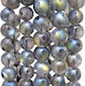 Sorgenperlen Kette Acrilyc Länge 22cm Silber