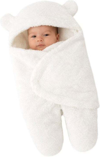 TakTakBaby Winter Baby Sleeping Bag Wearable Blanket White