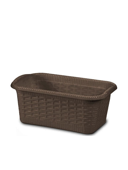 Gensini Coș de Depozitare Rattan Maro 4.5l