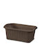 Gensini Coș de Depozitare Rattan Maro 4.5l