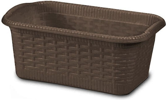 Gensini Καλάθι Αποθήκευσης Rattan Καφέ 4.5lt