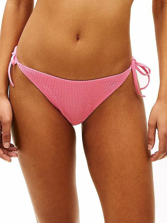 Tommy Hilfiger Slip Bikini Cu Dantelă Roz
