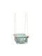 Larisa & Pumpkin Indoor Swing Made of Green Wood