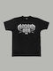 Wicked1 Men's Short Sleeve Shirt WK-H15-TH-TT-BK Black