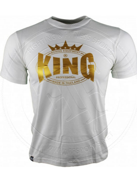 Twins Special Men's Short Sleeve Shirt TW-KPTSH-009-W/G Gold