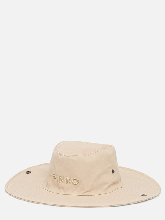 Pinko Beige Fedora Hat