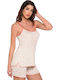 Clio Lingerie Καλοκαιρινό Babydoll Eκρού