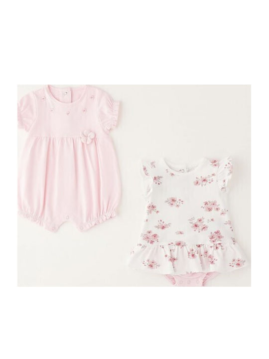 iDO Set Baby-Strampler Hellrosa 2Stücke
