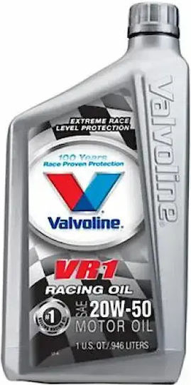Valvoline VR1 Racing Синтетично Автомобилно Масло 20W-50 1lt