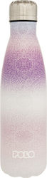 Polo Thermosflasche 500ml Lila Weiß Polo Thermosflasche 500ml Lila Weiß