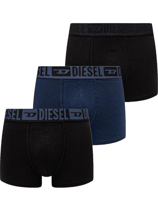 Diesel Ανδρικά Μποξεράκια Μαύρα 3Pack