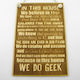 World Wood Ξύλινη Ταμπέλα “we Do Geek”