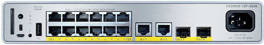 Cisco Catalyst 9000 Managed L2 PoE Switch με 12 Θύρες Gigabit (1Gbps) Ethernet