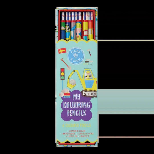 Floss & Rock Buntstifte Set 6 Farben Construction