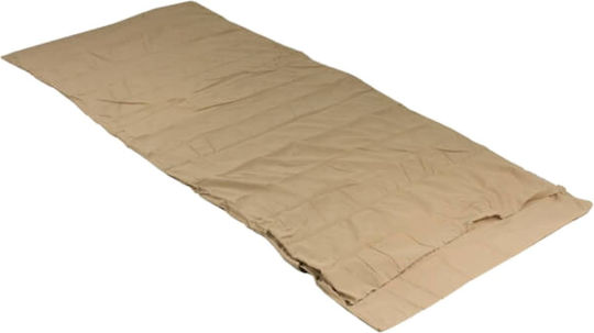 Sleeping Bag Liner Travelsheet Egyptian Cotton 220x90 Cocoon Brown