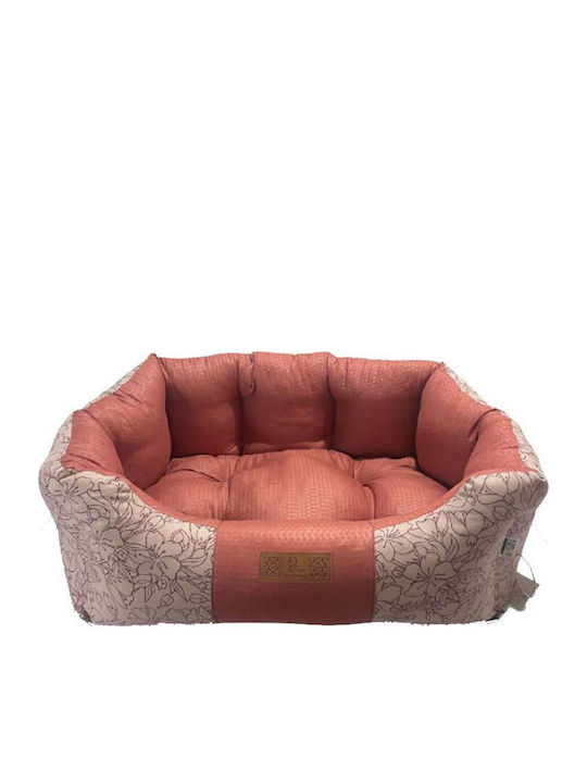 Comfy Dog Sofa Bed Burgundy 76x68cm