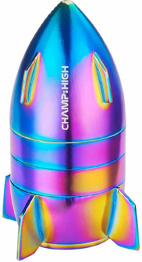 Champ High Mini Raumschiff Metallmühle 50mm 4 Teile Regenbogen