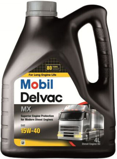 Mobil Delvac MX Λάδι Αυτοκινήτου 15W-40 4lt