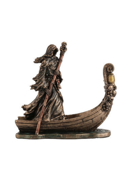 Decorative Statuette Grim Reaper Boatman 9.5x8.5cm