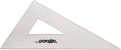 Parallilo Triunghi Scalene Din Plastic 60° 36cm Cu Talpă
