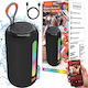 Zenwire Tower Boombox Bluetooth Speaker 26W with Radio and Battery Life up to 5.5 Hours Black