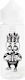Leere Flasche 120ml Open Skull