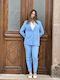 Damen Hellblau Anzug