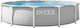 Intex Prism Frame Runde Schwimmbecken mit Metallic-Rahmen 366x76cm